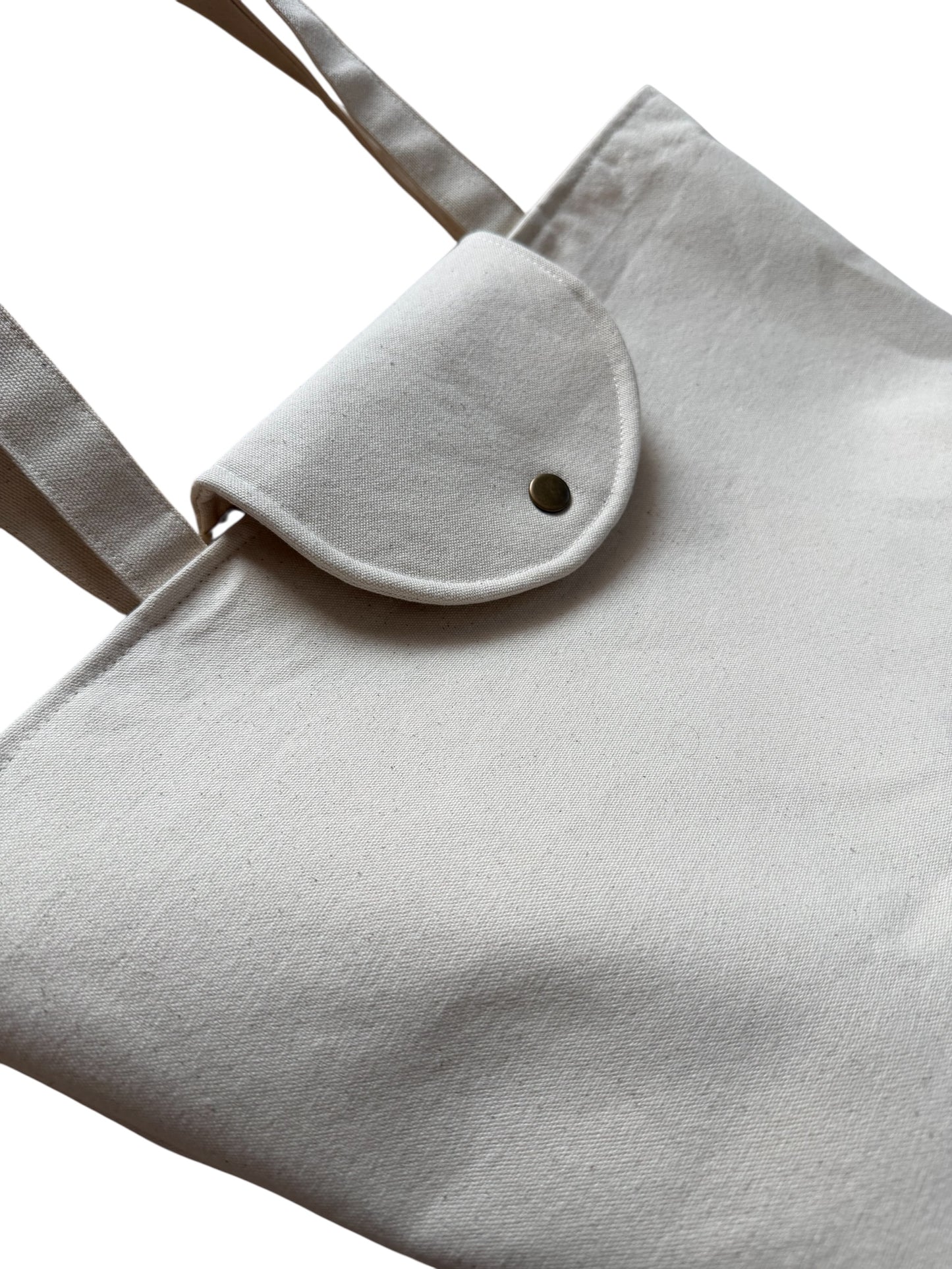 Lumela Neutral Canvas Tote Bag