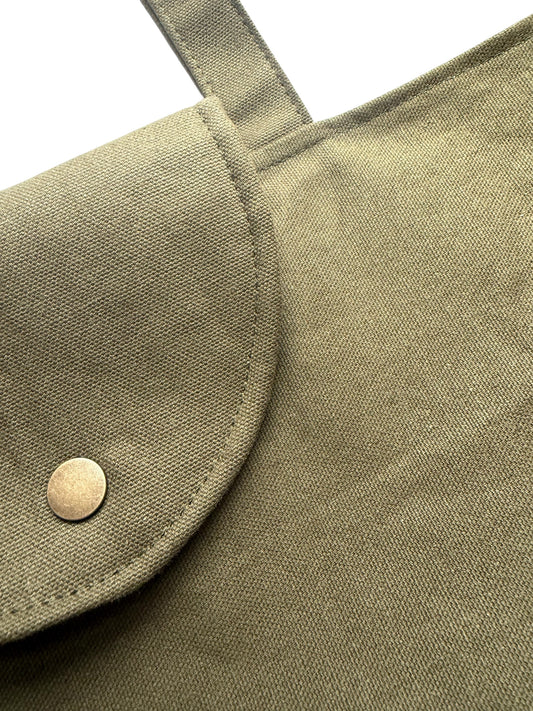 Siena Green Canvas Tote Bag