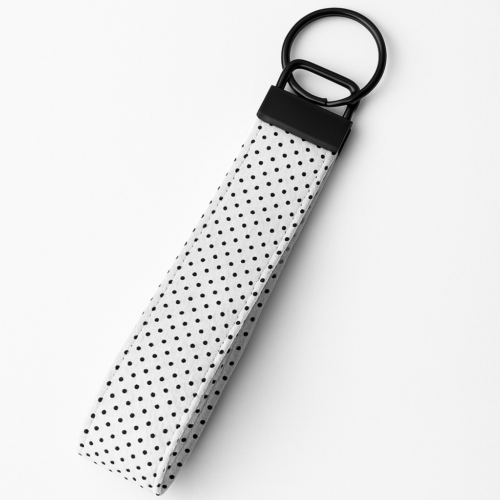 Polka Dot Wristlet Keychain