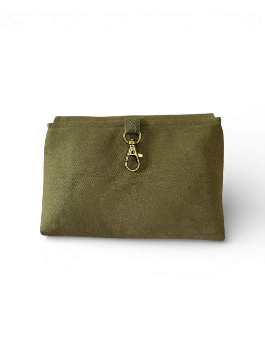 Siena Canvas Clip-On Pouch