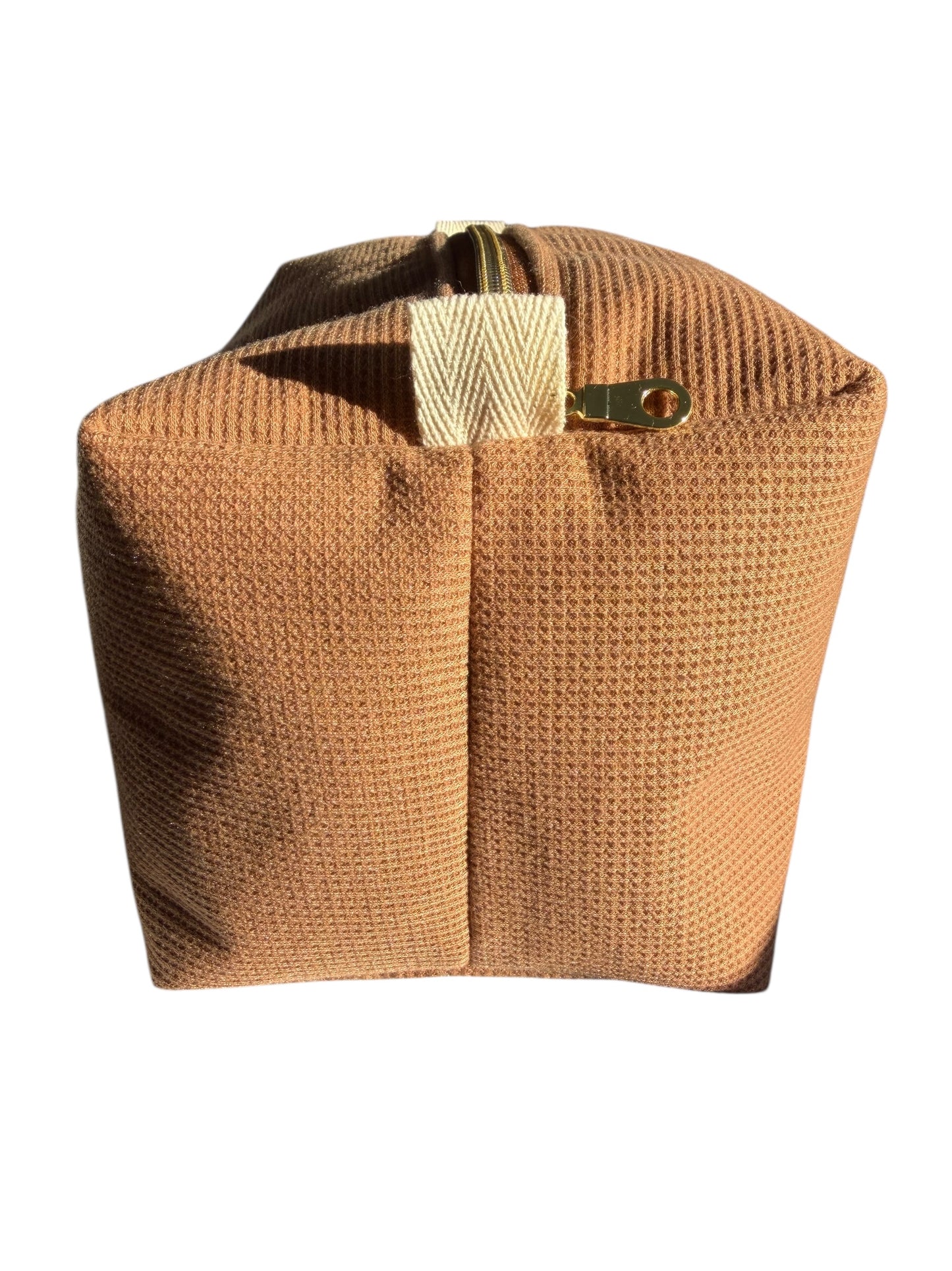 Waffle Knit Boxy Pouch