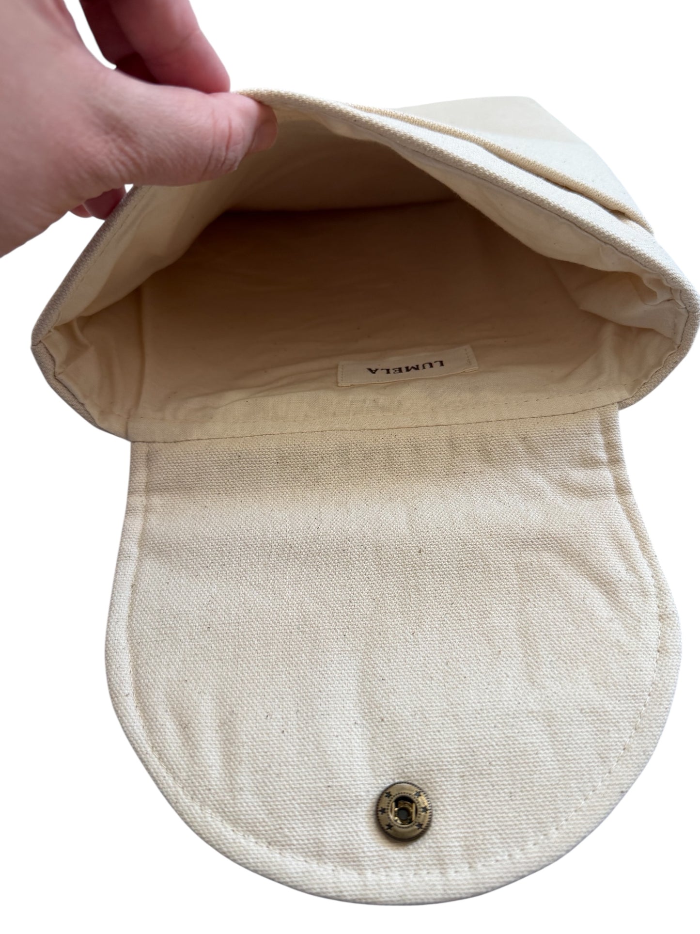 Lumela Neutral Canvas Ipad Bag