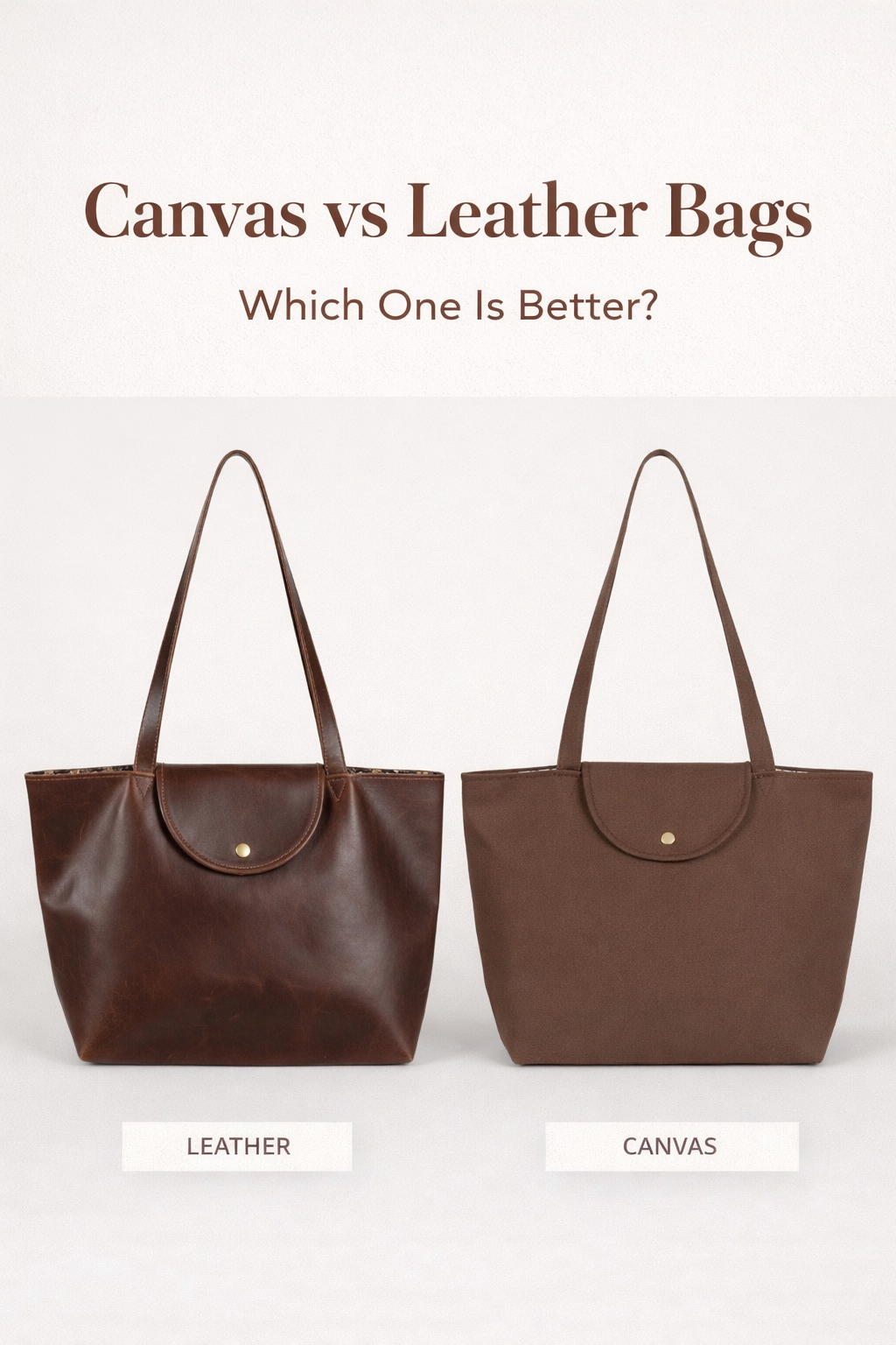 Canvas vs Leather Bags: Which One Is Better for Everyday Use?