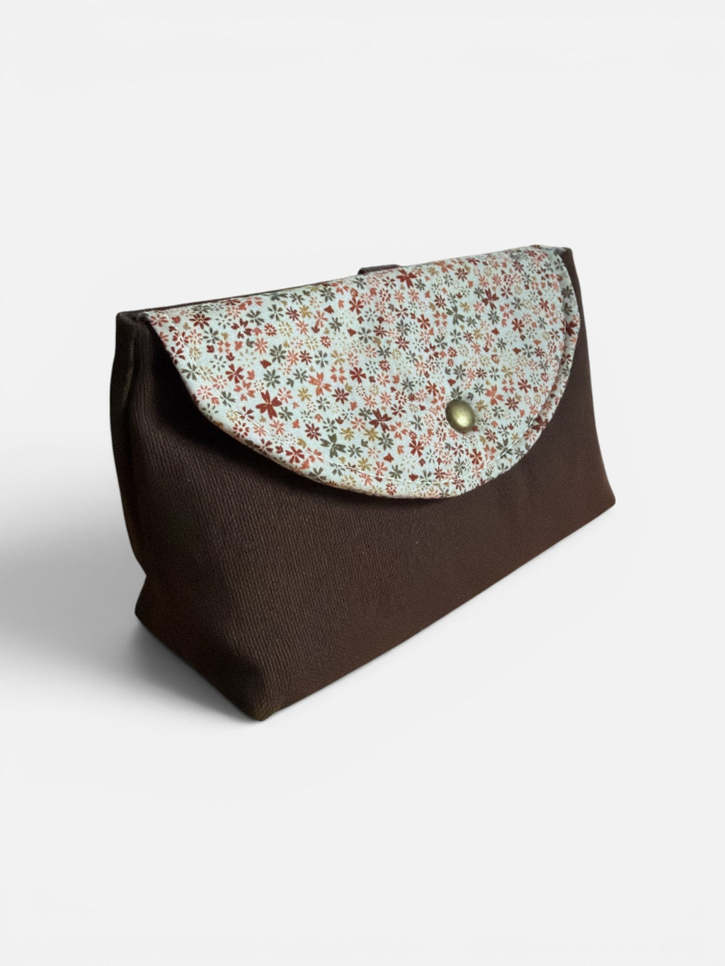 Florence Ditsy Floral Cocoa Clip-on Pouch