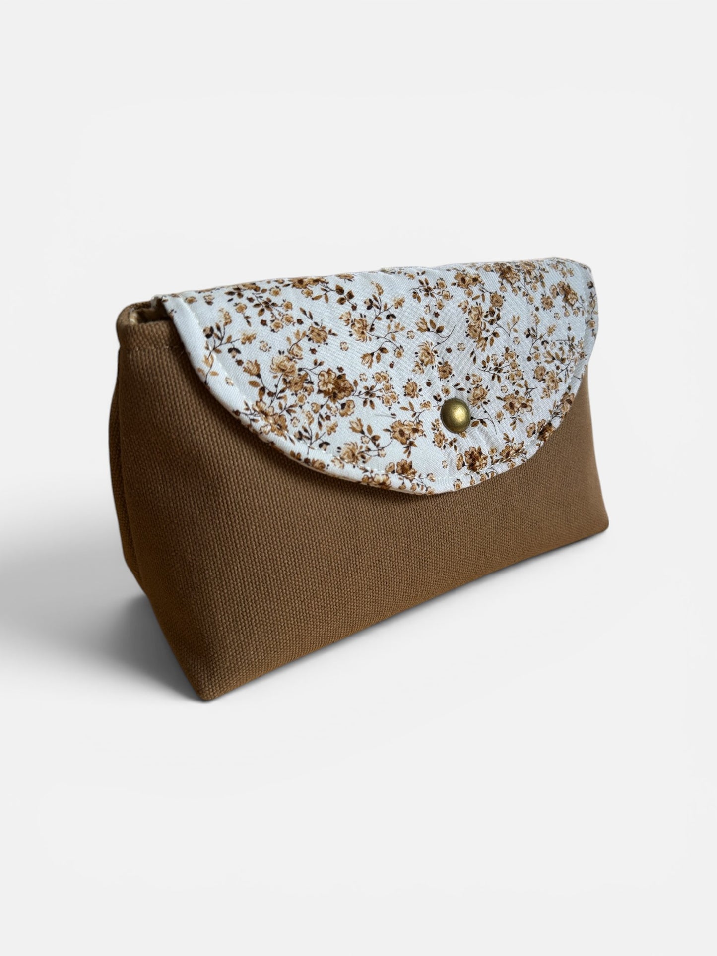Florance Coffee Floral Clip-on Pouch