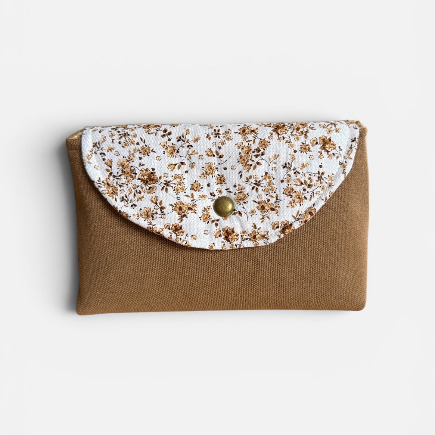 Florance Coffee Floral Clip-on Pouch