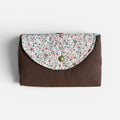 Florence Ditsy Floral Cocoa Clip-on Pouch