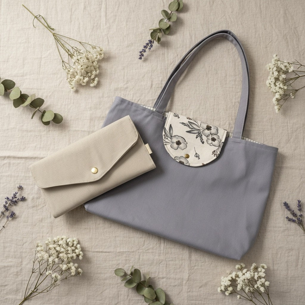 Meadow Tote Bag + Envelope Wallet Bundle