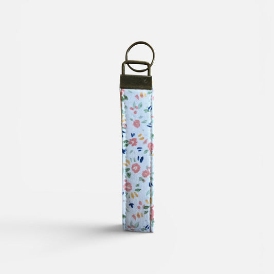 Pastel Petals Wristlet Keychain