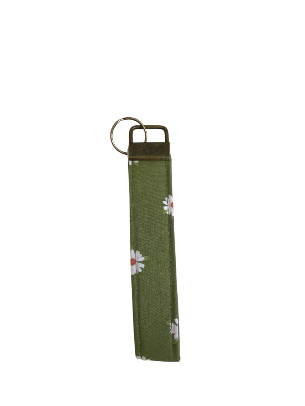 Green Floral Wristlet Keychain