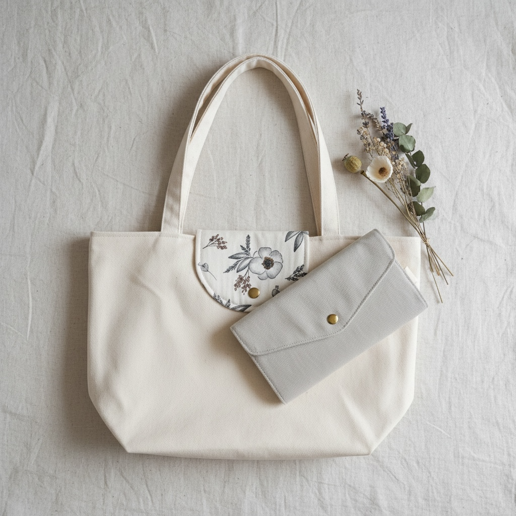Meadow Tote Bag + Envelope Wallet Bundle