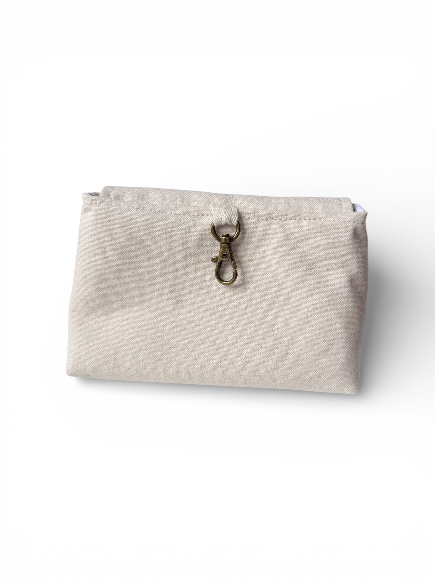 Lumela Neutral Canvas Clip-On Pouch