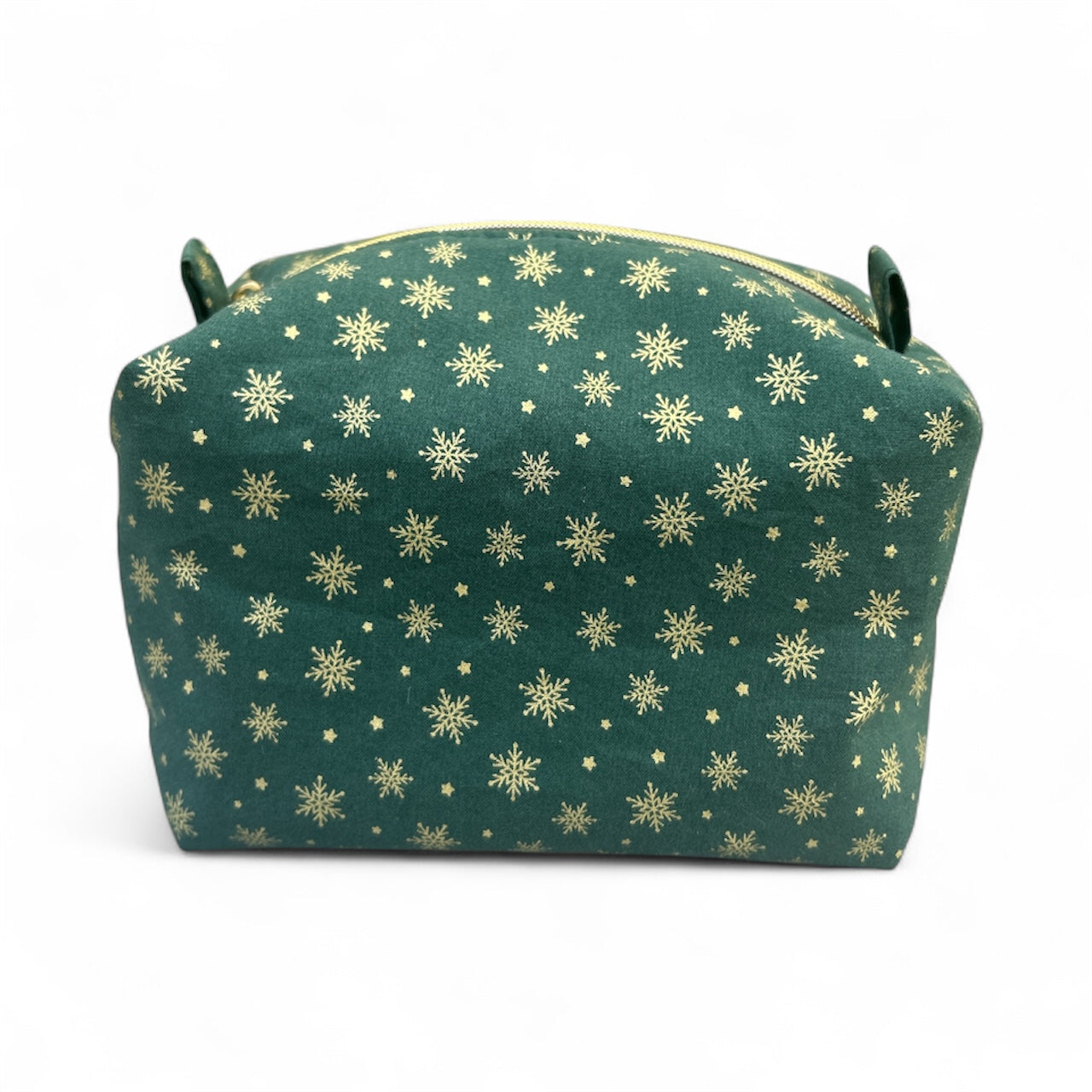 Boxy Makeup Bag - Snow Flakes