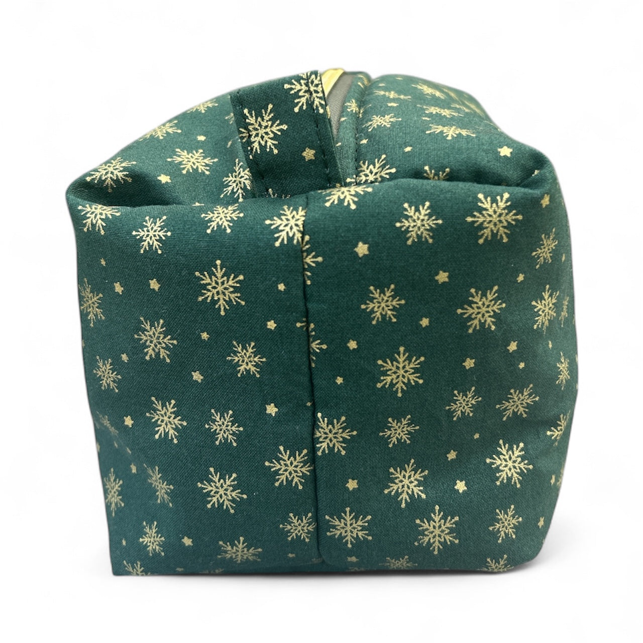 Boxy Makeup Bag - Snow Flakes