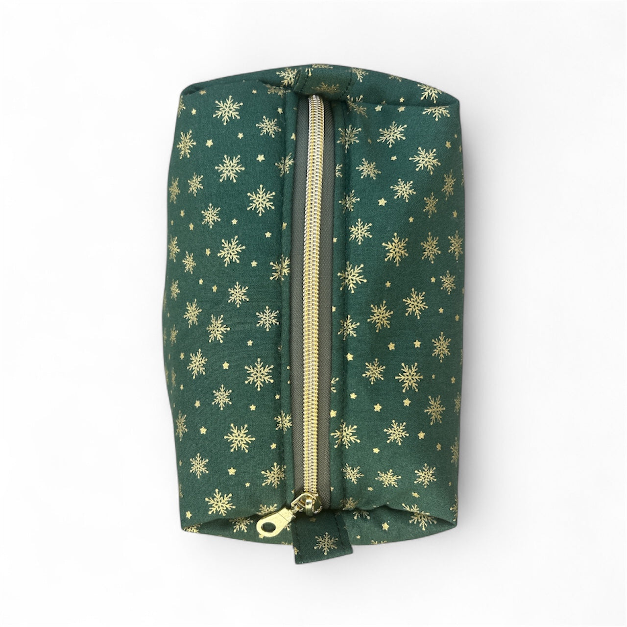 Boxy Makeup Bag - Snow Flakes