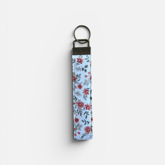 Cottage Floral Wristlet Keychain