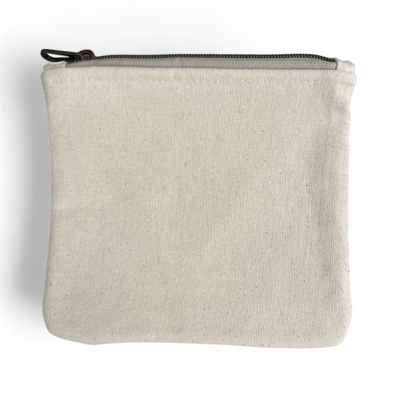 Neutral Canvas Zipper Pouch