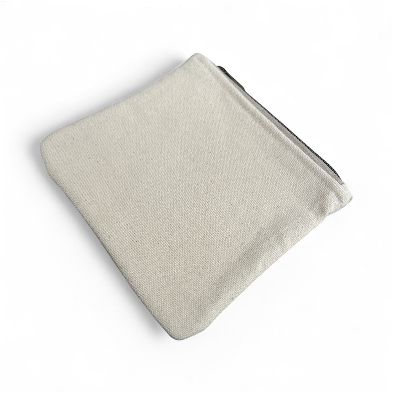 Neutral Canvas Zipper Pouch