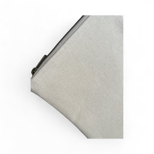 Neutral Canvas Zipper Pouch