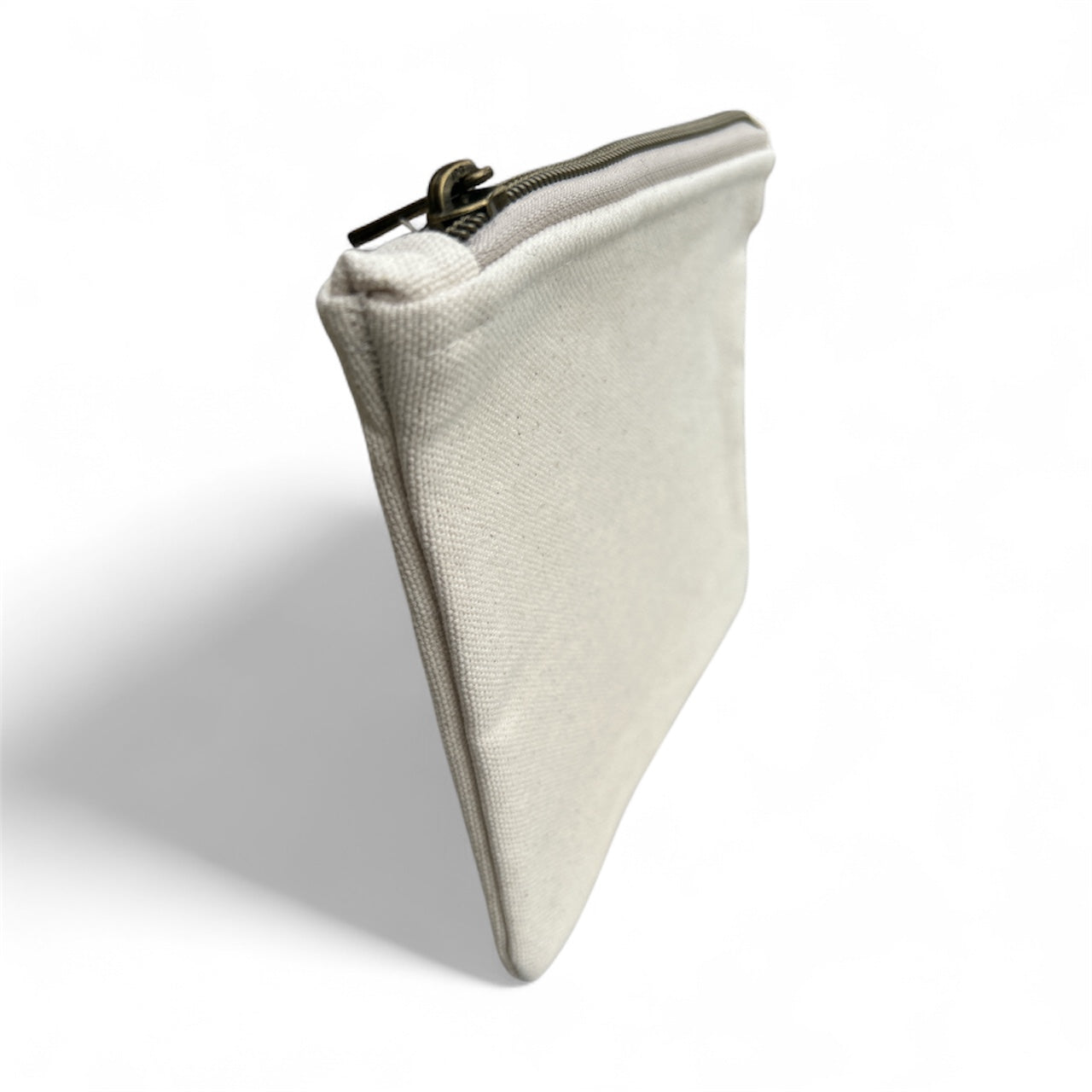 Neutral Canvas Zipper Pouch