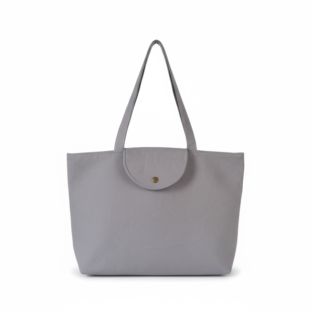 Siena Gray Canvas Tote Bag