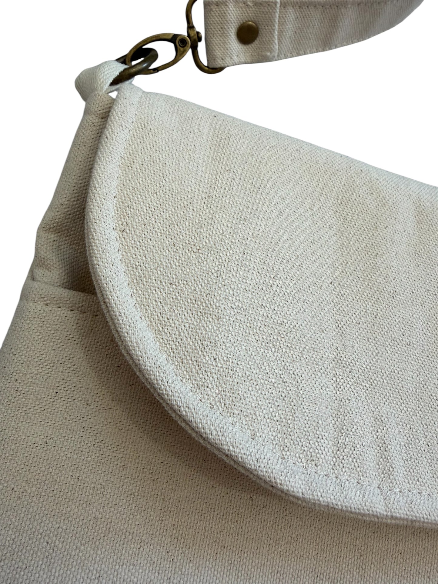 Lumela Neutral Canvas Laptop Bag
