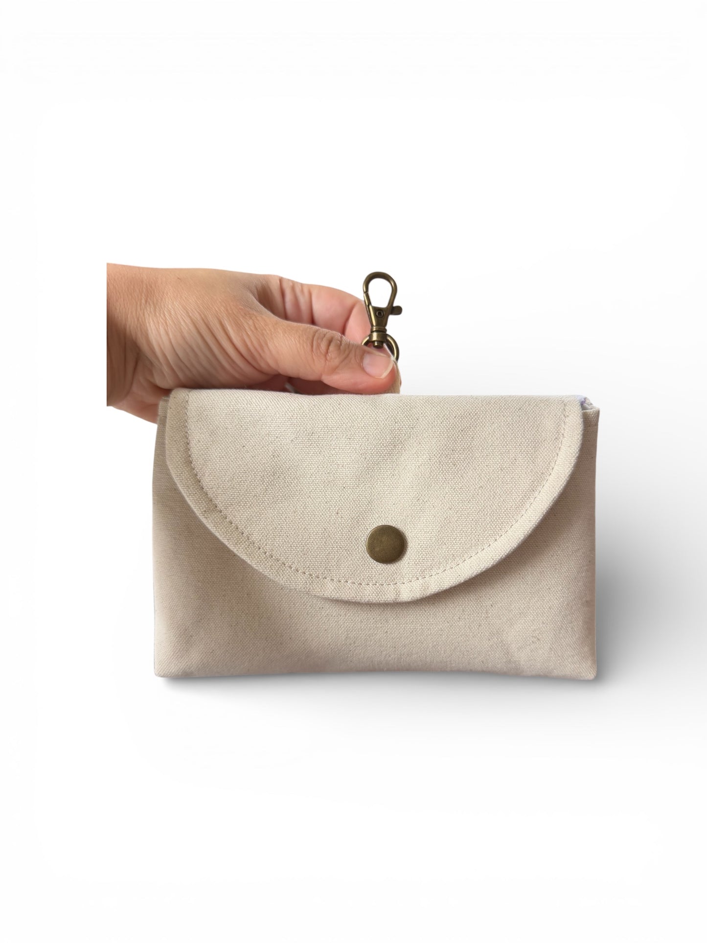 Lumela Neutral Canvas Clip-On Pouch
