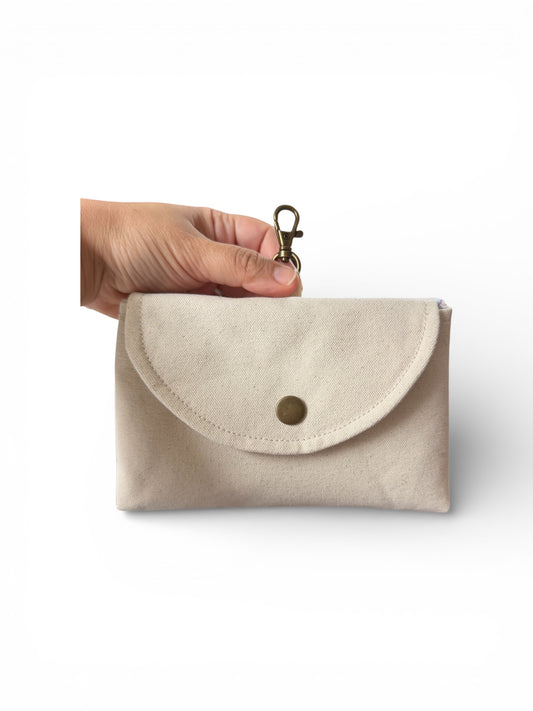 Lumela Neutral Canvas Clip-On Pouch