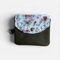English Garden Olive Canvas Keychain Wallet