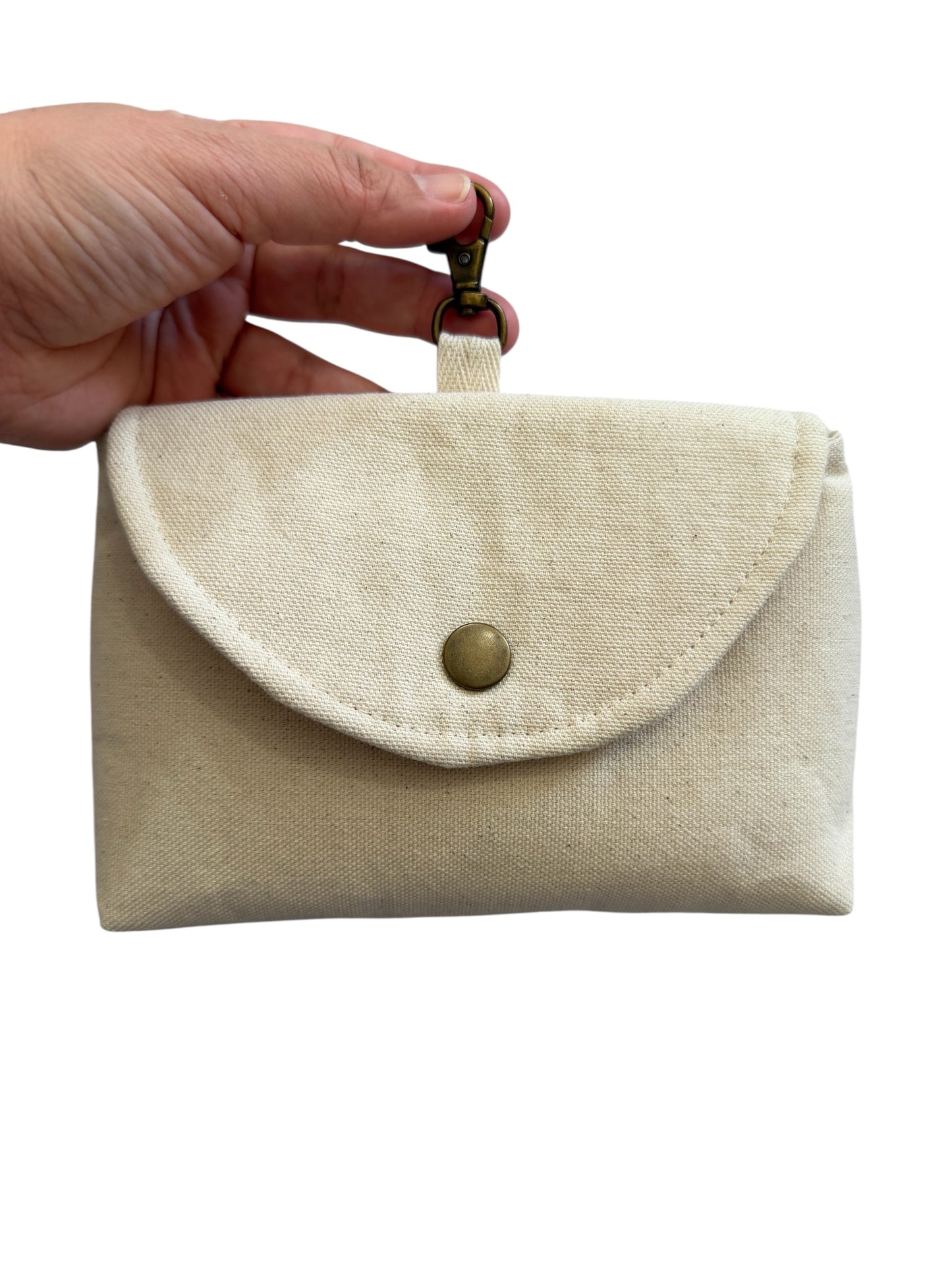 Lumela Neutral Canvas Clip-On Pouch