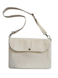 Lumela Neutral Canvas Laptop Bag
