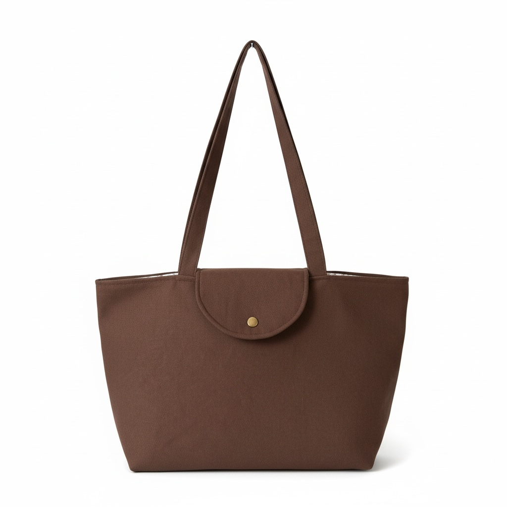 Siena Cocoa Canvas Tote Bag