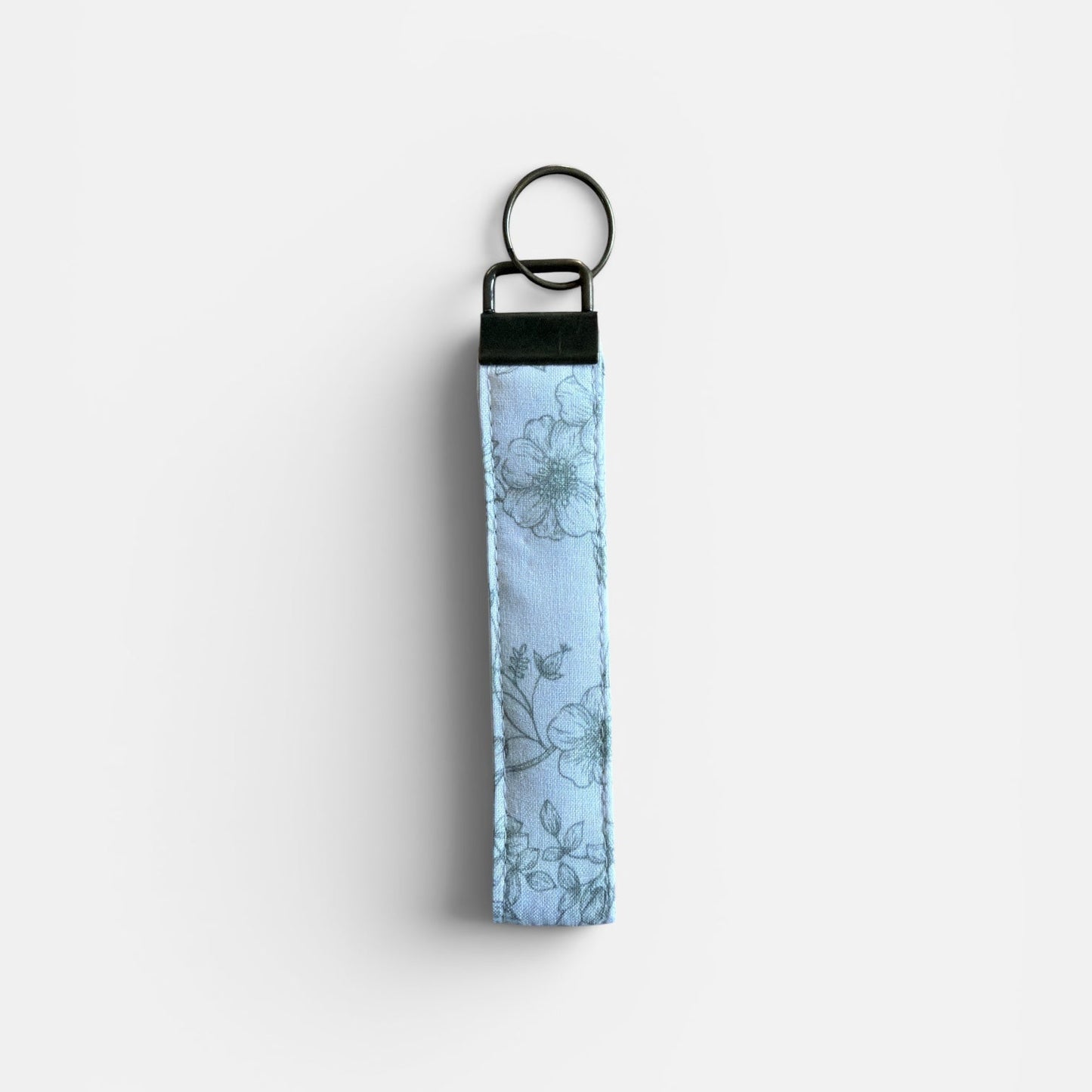 Sage Floral Wristlet Keychain