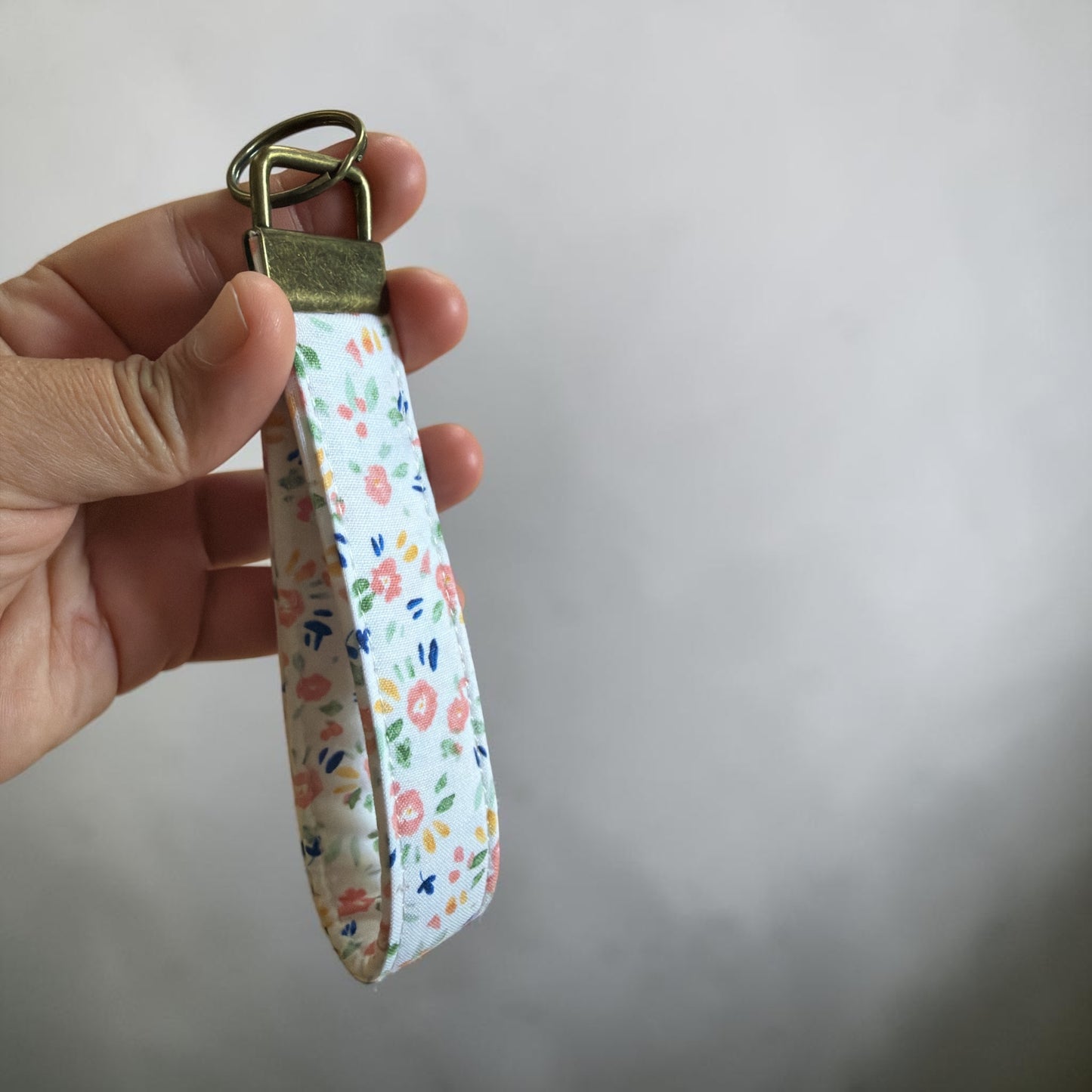 Pastel Petals Wristlet Keychain