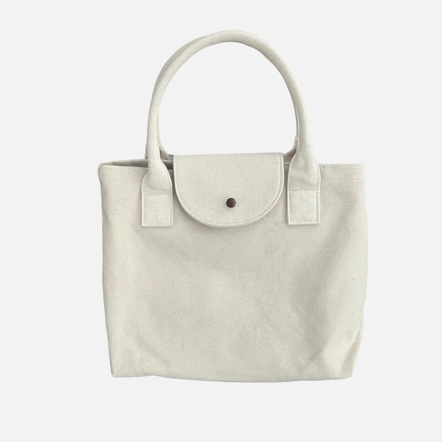 Lumela neutral canvas tote bag minimalist everyday bag