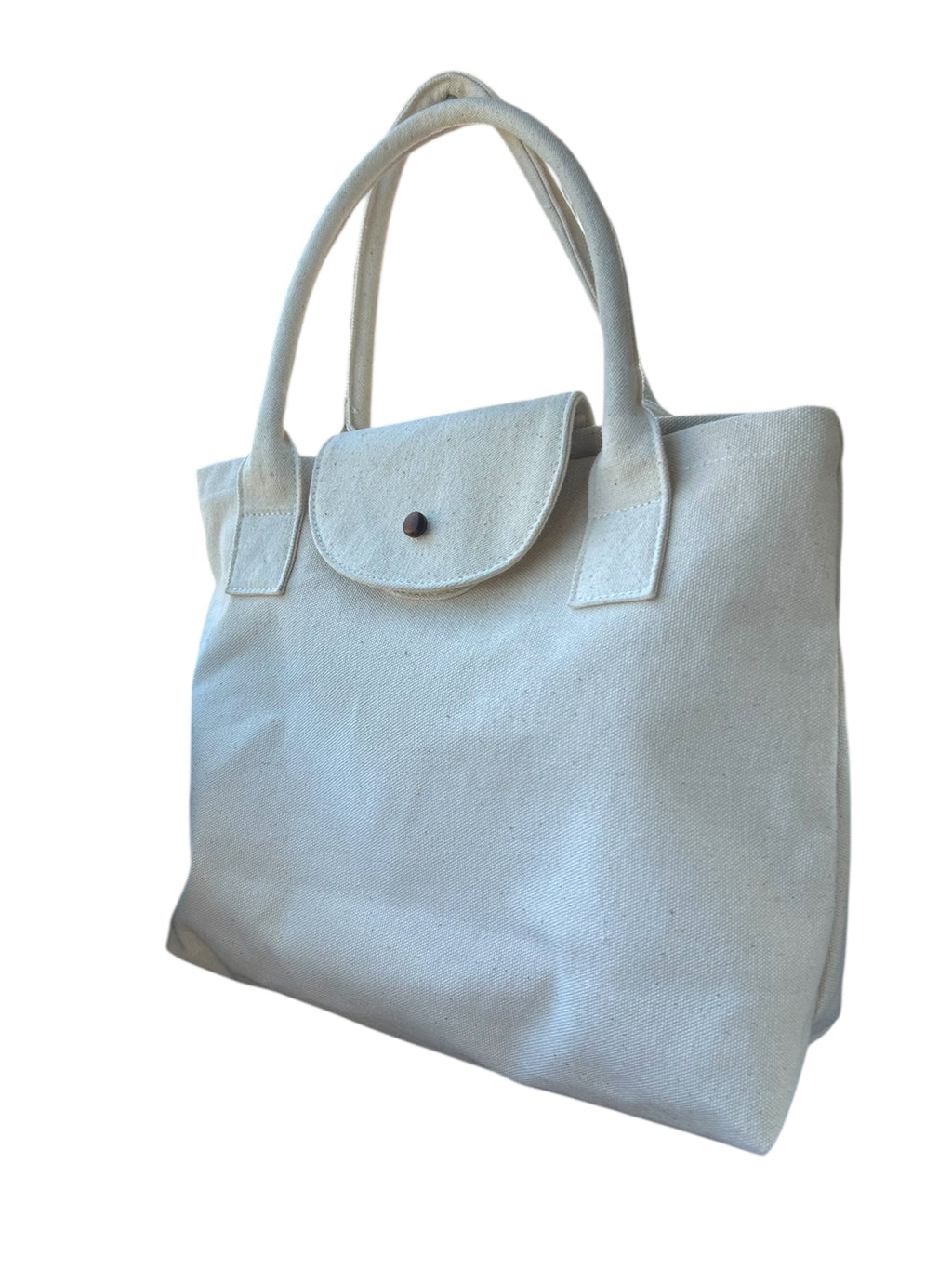 Lumela Neutral Canvas Tote Bag