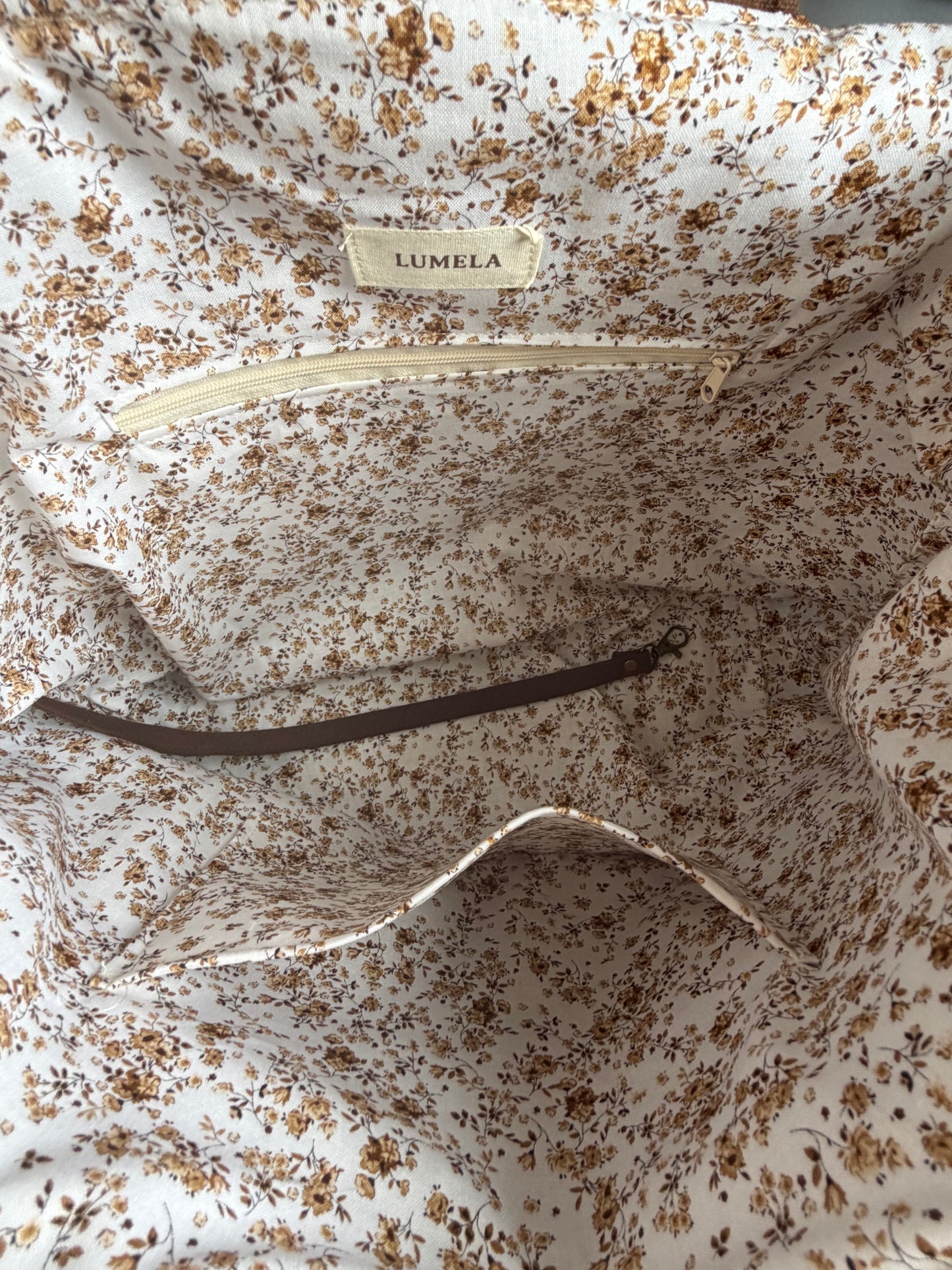 Siena Cocoa Canvas Tote Bag