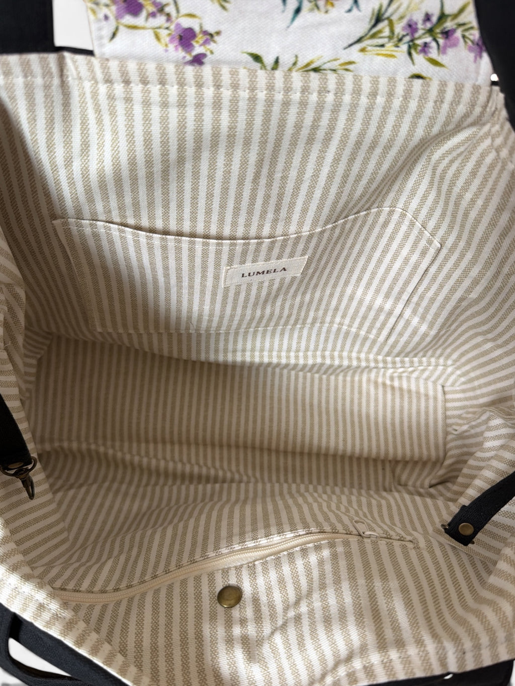 Spring Bloom Canvas Tote Bag