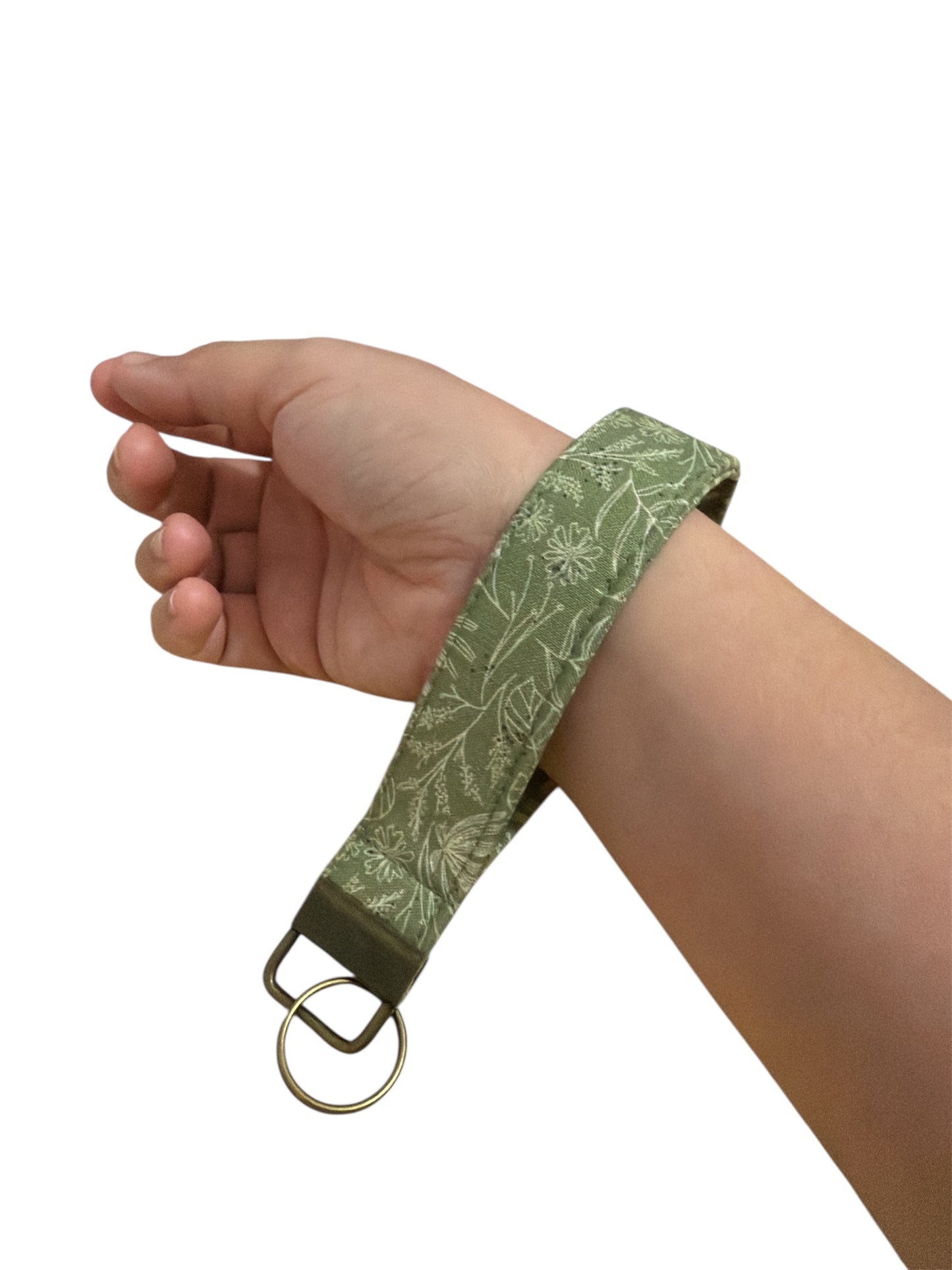 Leaves Wristlet Keychain