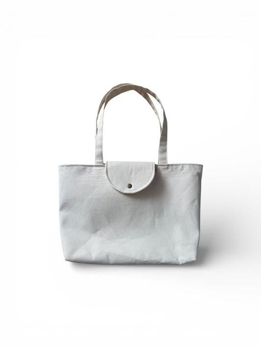 Lumela Neutral Canvas Tote Bag