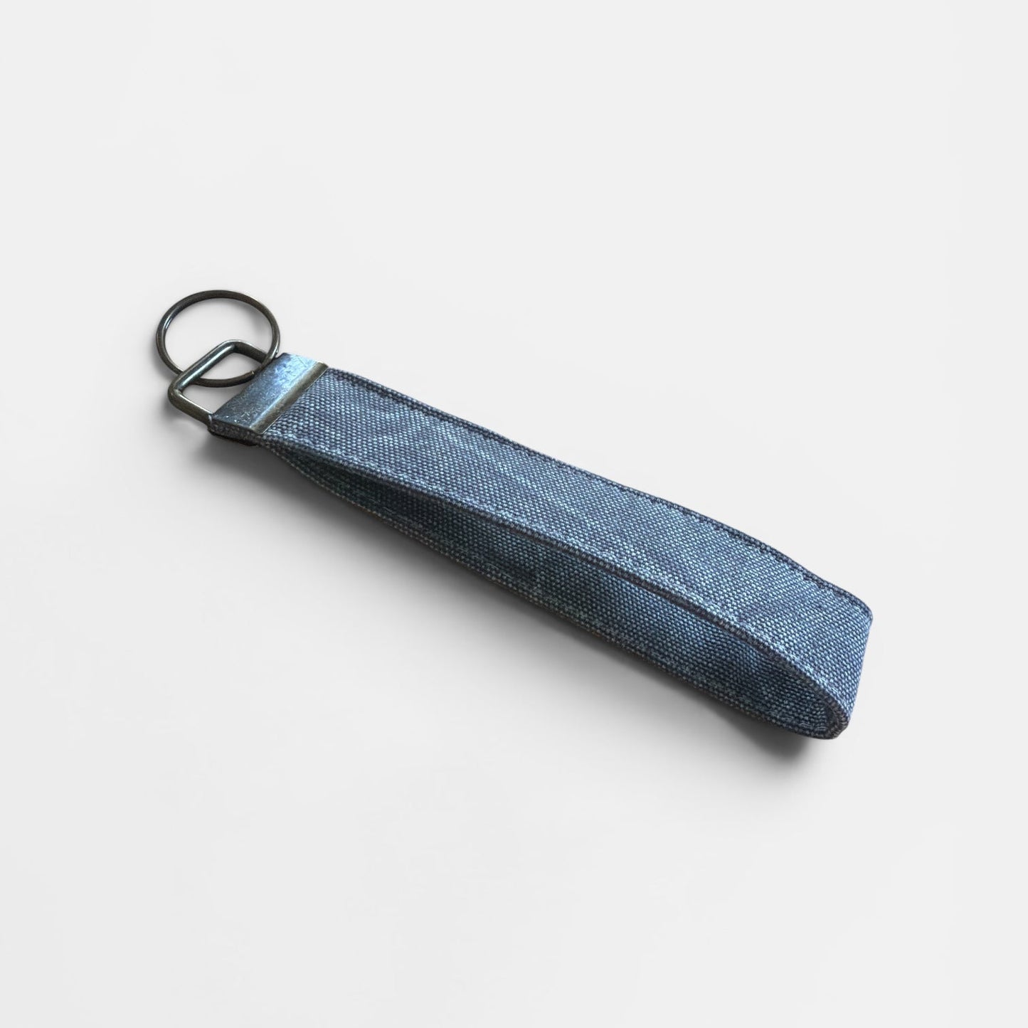 Washed Canvas Wristlet Keychain