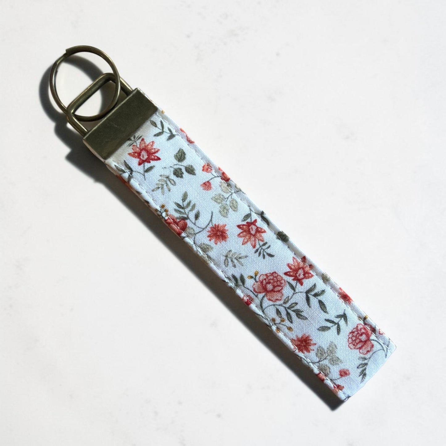 Cottage Floral Wristlet Keychain