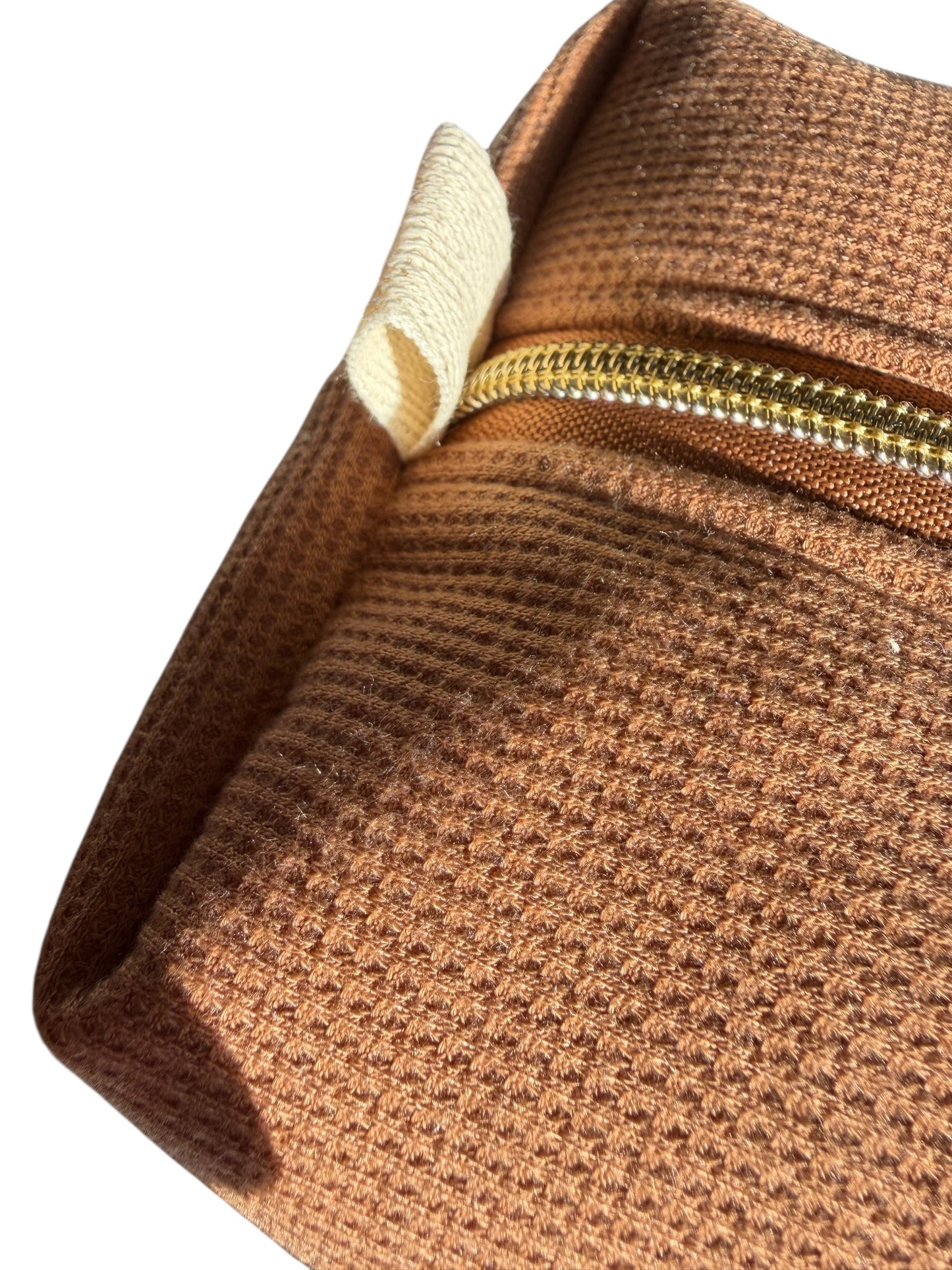 Waffle Knit Boxy Pouch