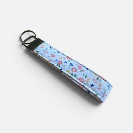 Pastel Petals Wristlet Keychain