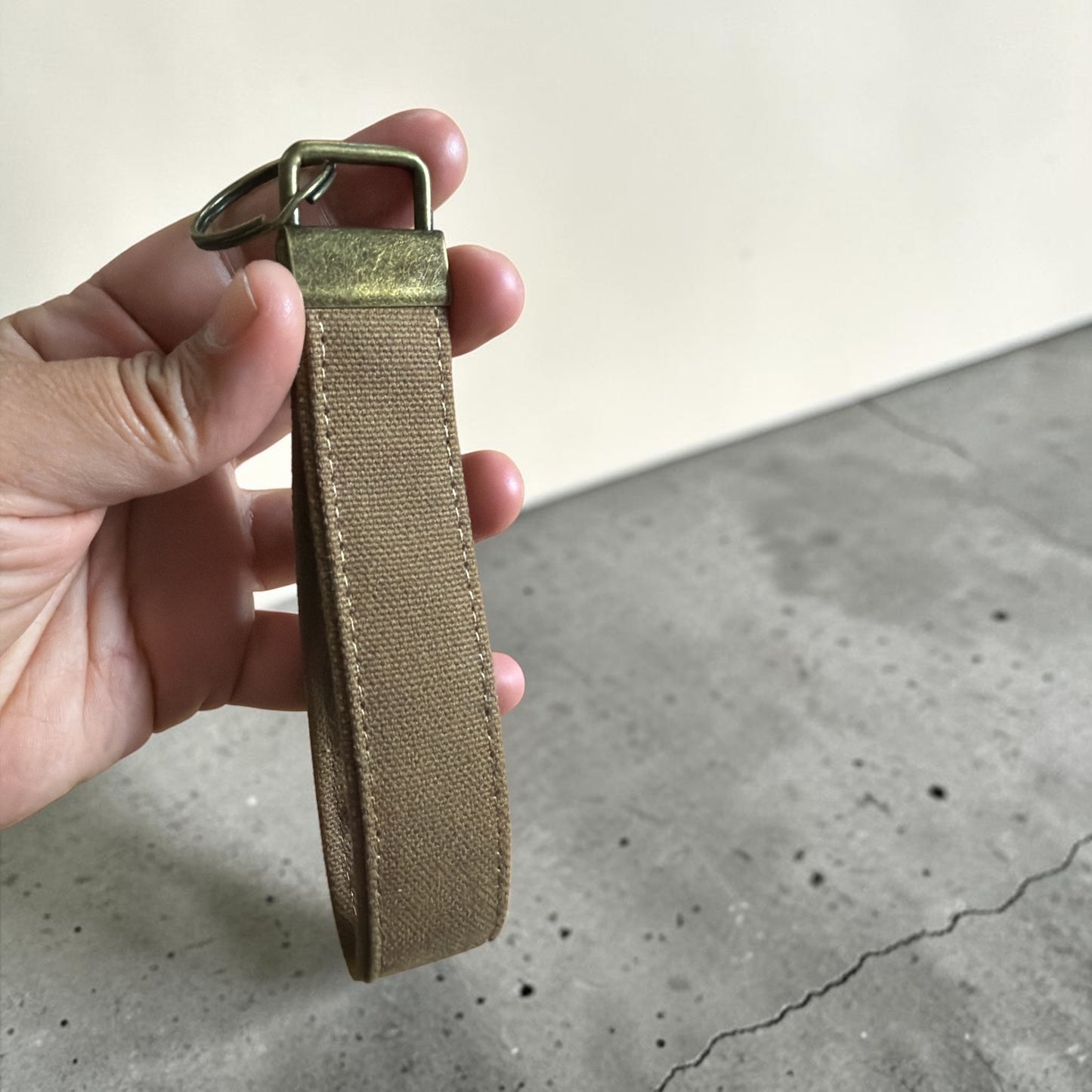 Lumela Minimalist Canvas Wristlet Keychain