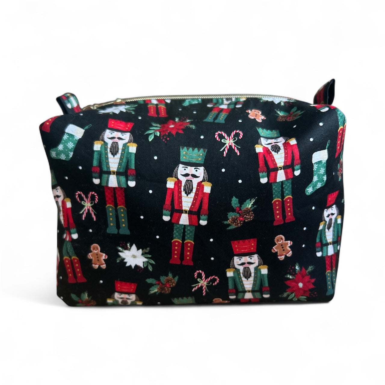 Boxy Makeup Bag - Nutcrackers