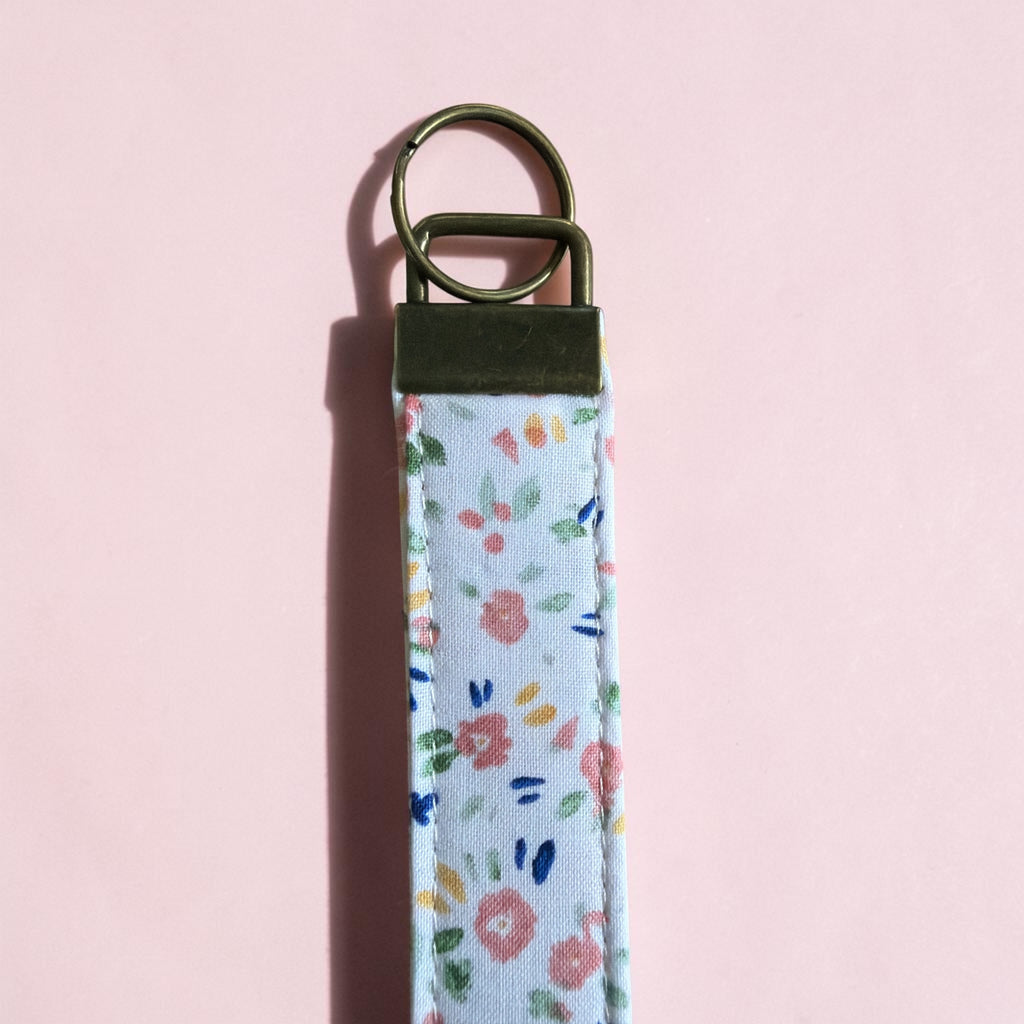 Pastel Petals Wristlet Keychain