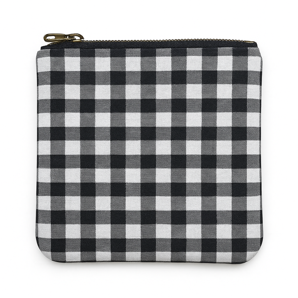 Mini Midnight Grid Zip Pouch