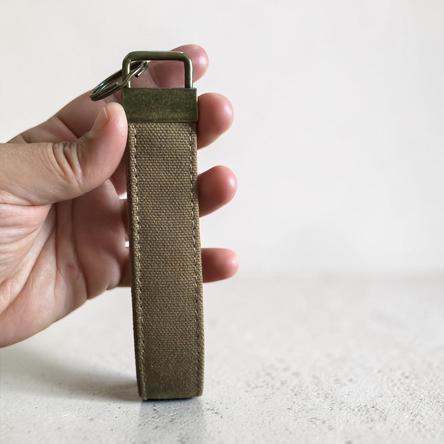 Lumela Minimalist Canvas Wristlet Keychain