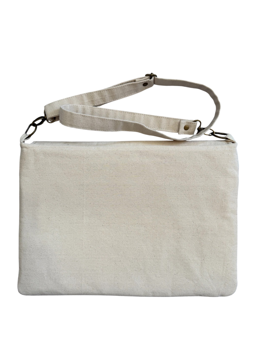Lumela Neutral Canvas Laptop Bag